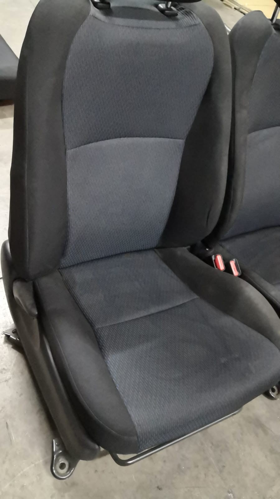 Tappezzeria in stoffa nera e blu yaris hybrid 14 in poi con airbag sedile