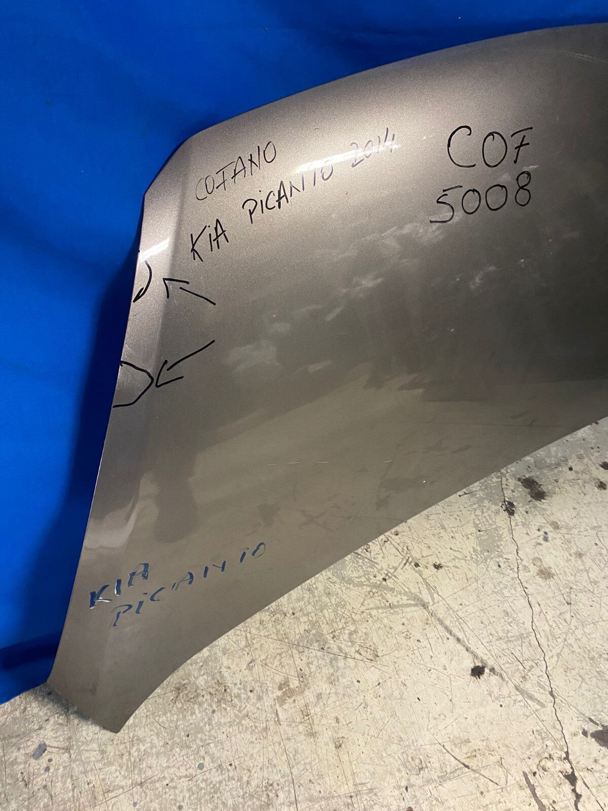 Cofano Anteriore Kia picanto con difetti 2014