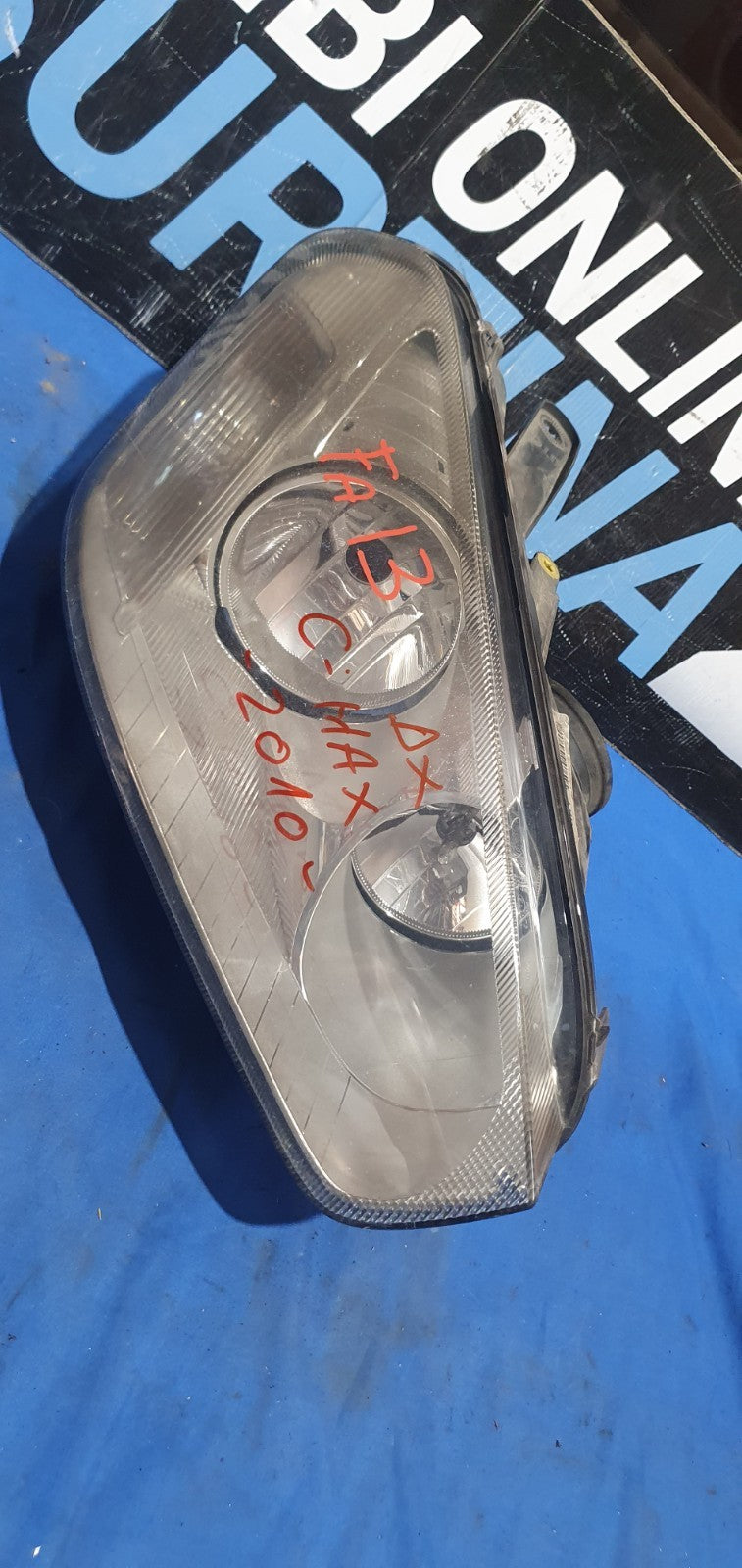 Fa 13 - Faro anteriore destro Ford C-Max 2010 cablaggio lampadine da rivedere