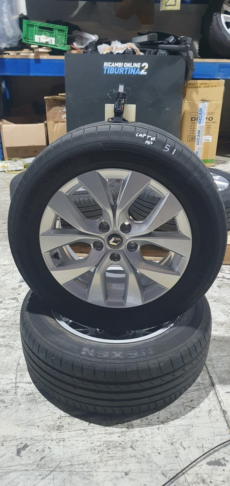 Cer 51 - Cerchi e gomme treno completo Renault Captur dal 2019