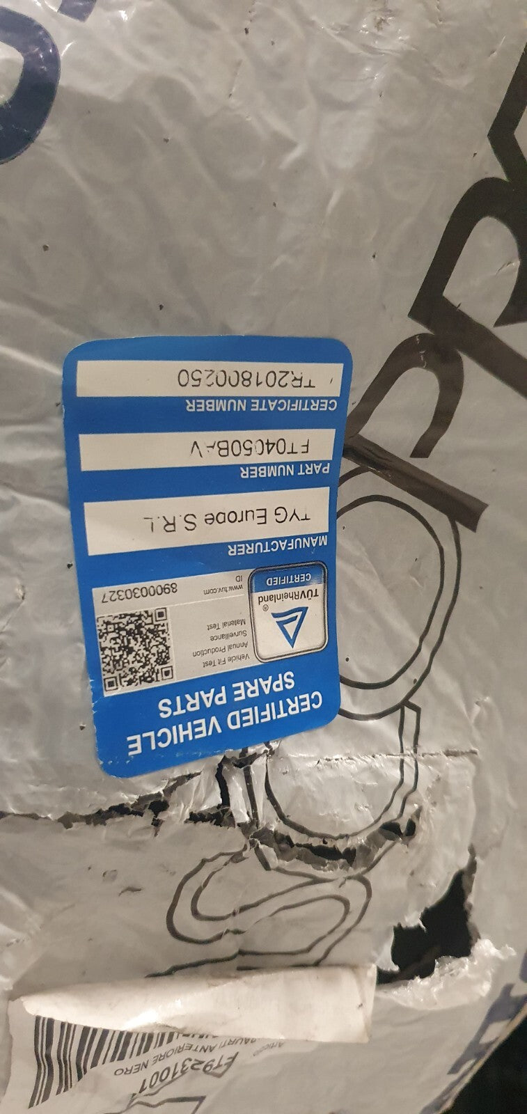 Paraurti Anteriore Fiat Scudo Mod dal 2007 con predisposizione fendinebbia