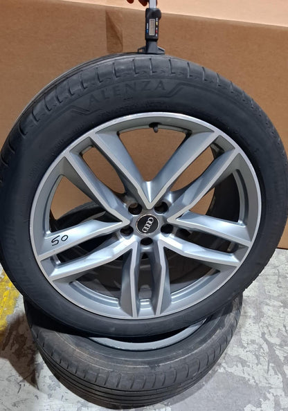 Cer 50 - cerchi in lega Audi Q7 4m0601025t 9.5j 21 h2 et31 senza gomme graffiati