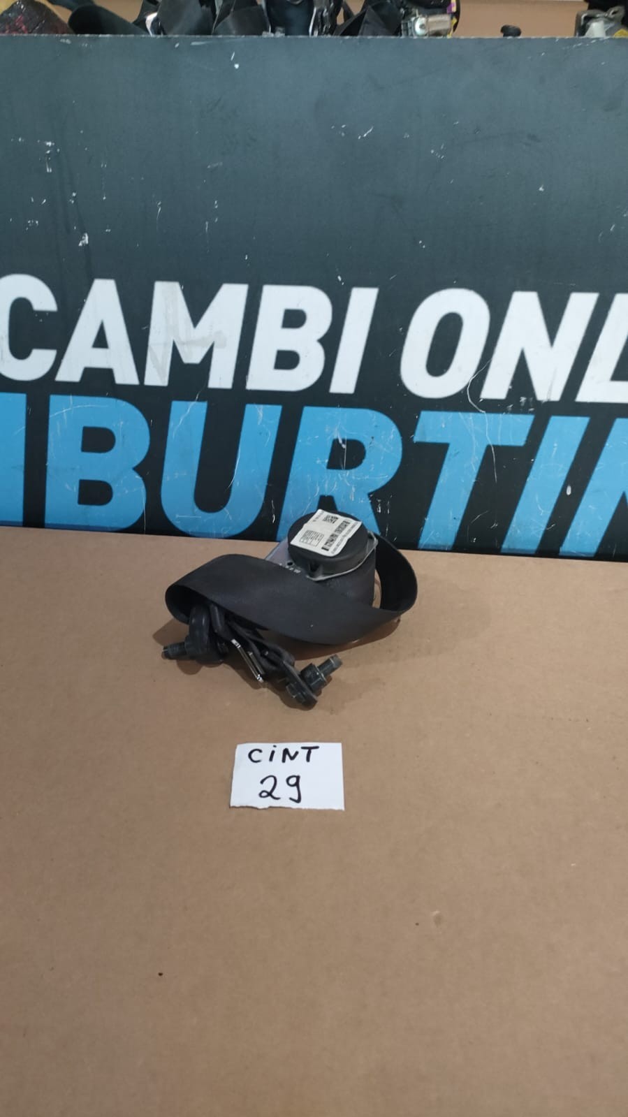 cintura di sicurezza posteriore Fiat Panda senza airbag 2012 in poi  cint 29