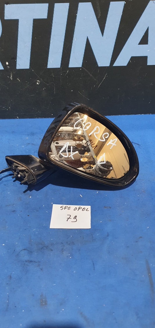 Specchio retrovisore specchietto Opel Corsa D destro 5 fili senza calotta