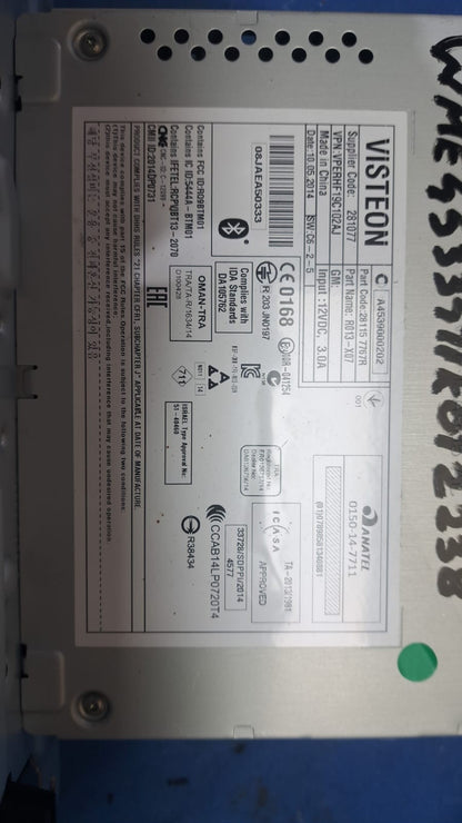 Aut 1 Autoradio Smart 453 dal 2014 in poi senza tappo