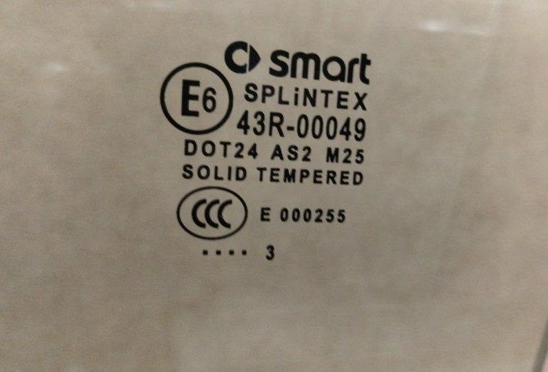 Fin207 vetro scendente sinistro smart 451 2013
