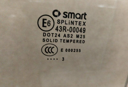 Fin207 vetro scendente sinistro smart 451 2013