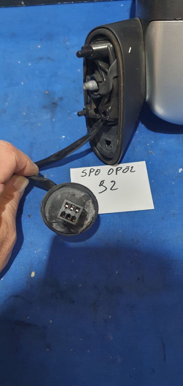 Spe Opel 92 - Specchio retrovisore specchietto Opel Corsa D sinistro 3 fili