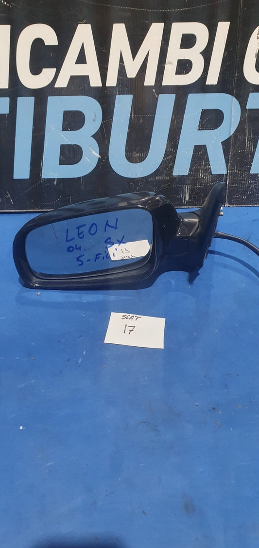 Spe Seat 17 - Specchio specchietto retrovisore Seat Leon 2004 sinistro 5 fili