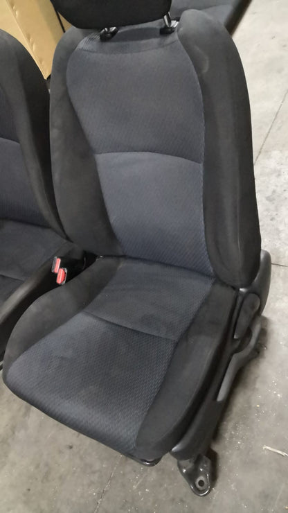 Tappezzeria in stoffa nera e blu yaris hybrid 14 in poi con airbag sedile