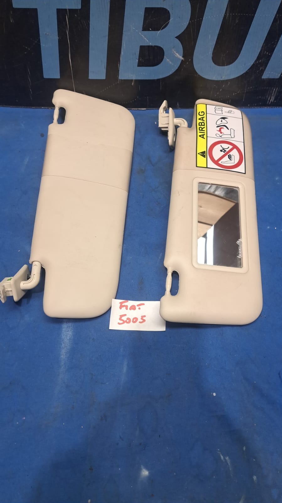 Ale 5005 Coppia Alette Parasole Fiat 500 Anno 2007 in poi
