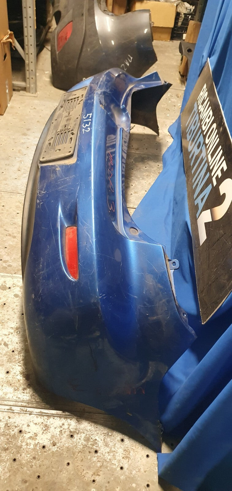 Par 5132 - Paraurti posteriore Mazda 3 dal 2003 al 2009