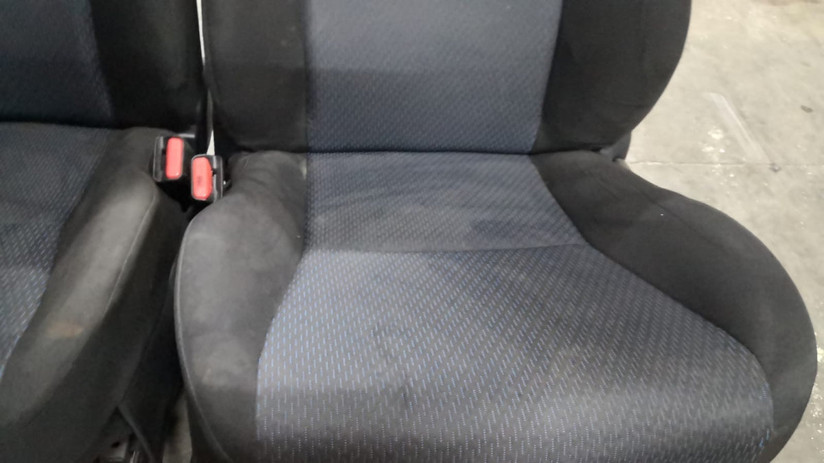 Tappezzeria in stoffa nera e blu yaris hybrid 14 in poi con airbag sedile
