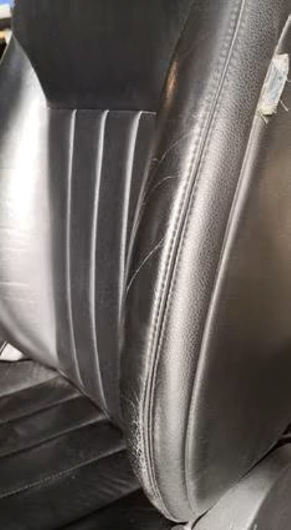 MERCEDES ML W164 TAPPEZZERIA IN PELLE NERA CON SEDILE LATO PASSEGGERO DA CUCIRE