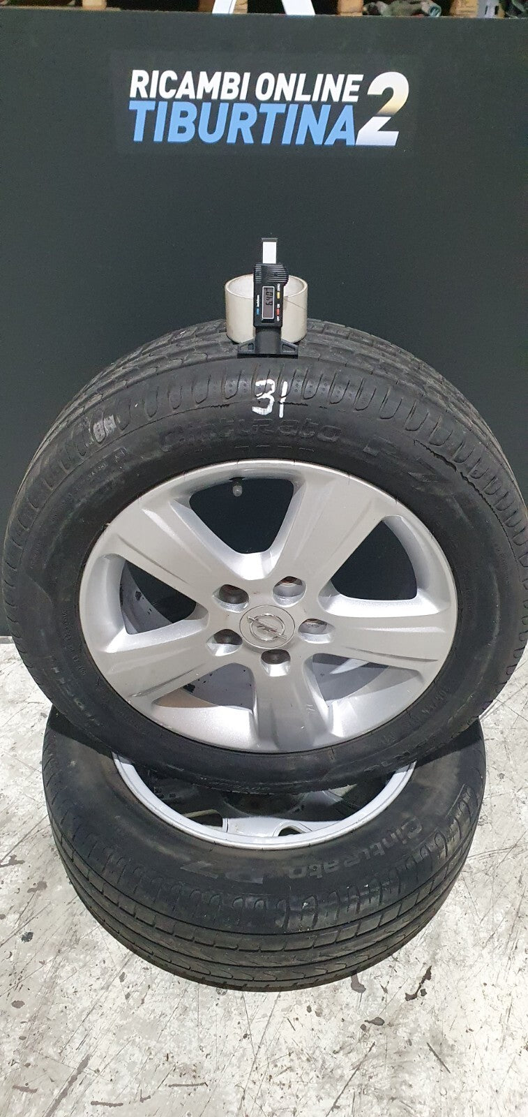 Cerchi e gomme 4 cerchi pe Opel Meriva con gomme Pirelli Dot 05-18