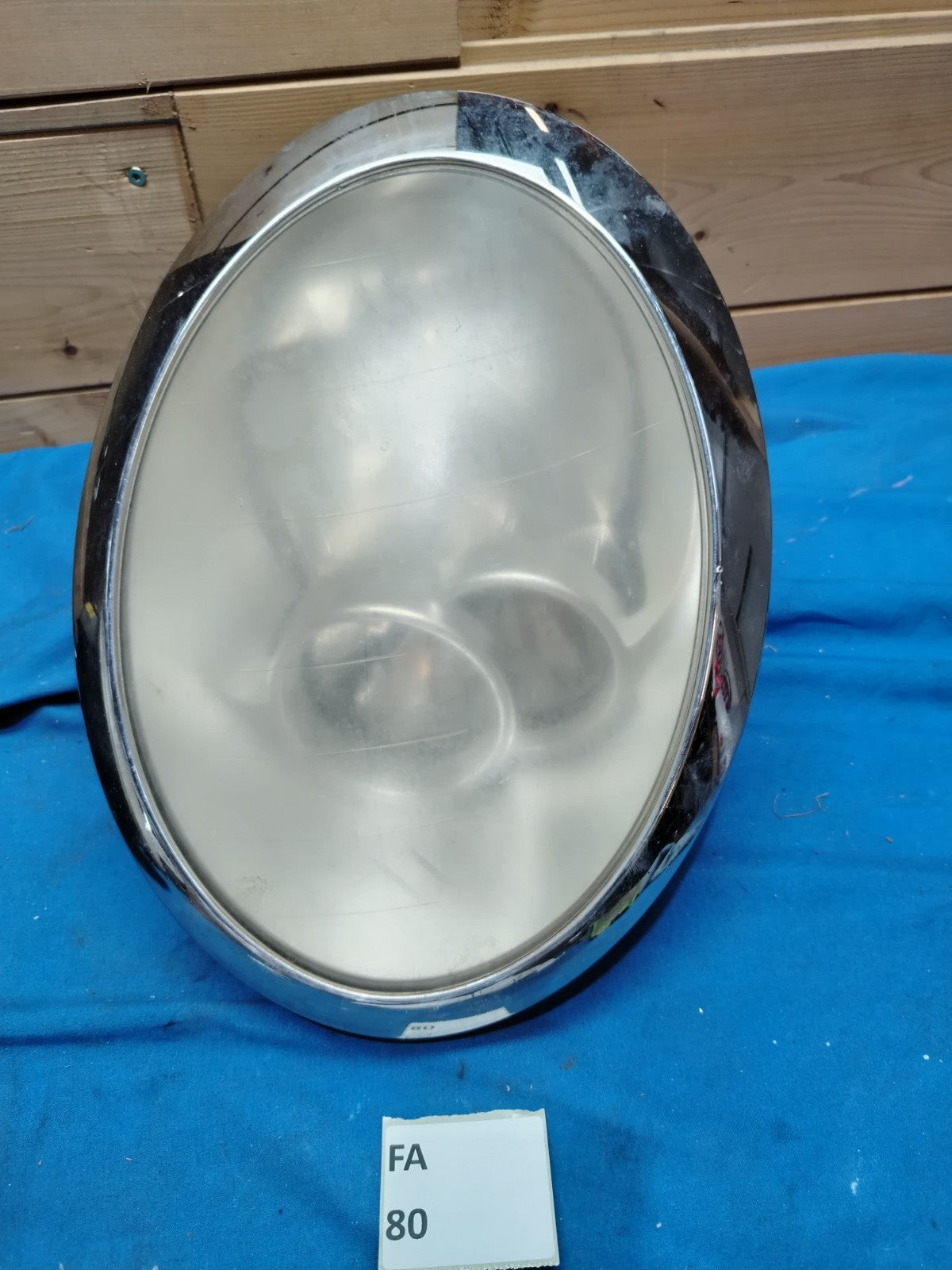 FA 80 - Faro anteriore Mini One 2003 sinistro con plastica da lucidare