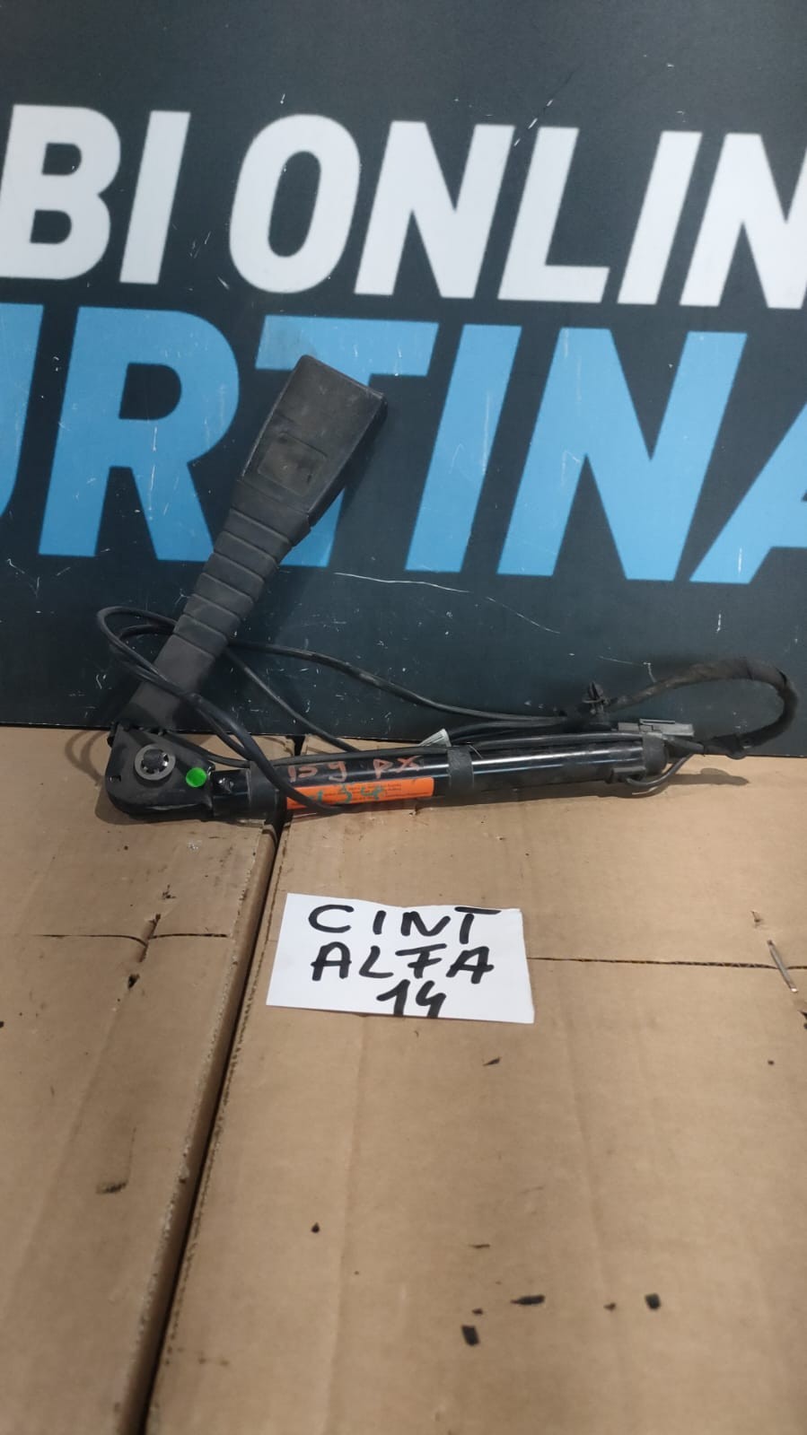 pretensionatore anteriore destro alfa 159 cint 14